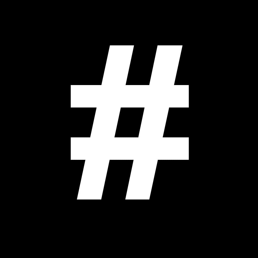 Amazon Com Pound Sign Hashtag Symbol Keyboard Character 6 Vinyl