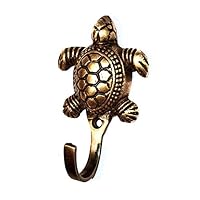 Living Explorers Turtle Brass Hook Mini (Single Unit)