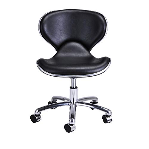 PandaSpa Nail Salon Pedicure Stool Pedicure Chair Short Adjustable Comfort Pneumatic Pump Salon Furniture & Equipment Black DY-009 - Thumbnail 2