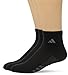 adidas mens Climacool Superlite Quarter Sock (3-Pair), Black/Graphite/Medium Lead, One Size