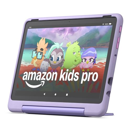 Fire HD 10 Kids Pro-Tablet (Neueste Generation), für Kinder ab dem Grundschulalter | 10-Zoll-Display, lange Akkulaufzeit, Kindersicherung und dünne Hü