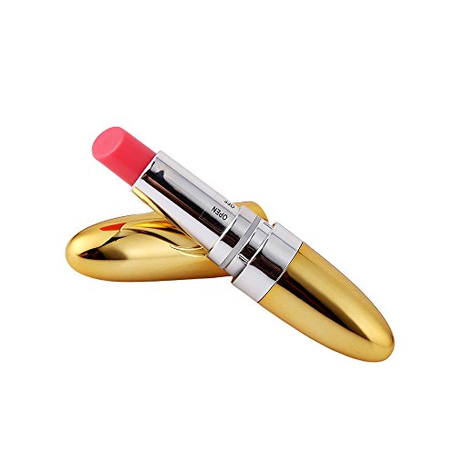 Spring Tide Fashion Lipstick Vibrator Jumping Egg Small Volume, Easy to Carry, Easy to Hide and Mute, High Security,Gold