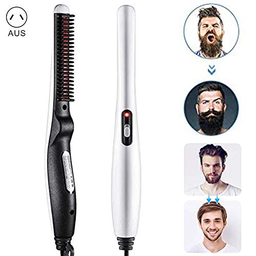 Zoeyeahi Electric Heated Beard Straightener Comb Brush