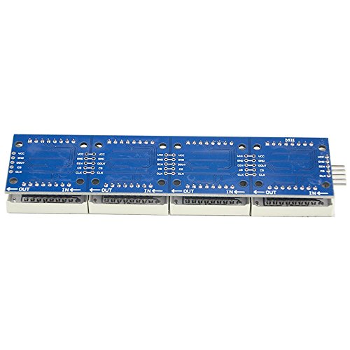 WGCD MAX7219 Dot Matrix Module 4 in 1 Display Module for Arduino Microcontroller with 5 Pin Line