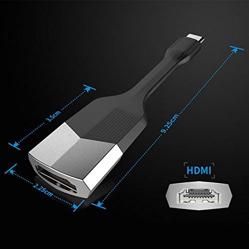 Cable USB C a HDMI USB 3.1 Tipo C a HDMI Adaptador, NIERBO 4K USB Tipo C a HDMI Note 8 Adaptador Cable para MacBook 12\