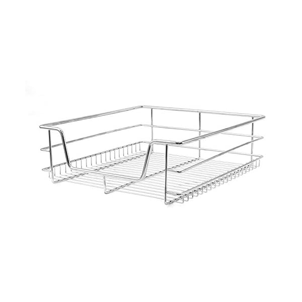 KuKoo-2-x-Kitchen-Pull-Out-Soft-Close-Baskets-600mm-Wide-Cabinet-Slide-Out-Wire-Storage-Drawers KuKoo 2 x Kitchen Pull Out Soft Close Heavy Duty Baskets, 600mm Wide Cabinet, Slide Out Wire Storage Drawers, Pull-Out…