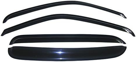 Prime Buy Choice Fit 92-00 Chevy/GMC C/K 1500/2500/3500 Crew Cab Pickup 92-99 Suburban 95-99 Tahoe/Yukon 99-00 Cadillac Escalade 4pcs Front &amp; Rear Smoke Sun/Rain Guard Vent Shade Window Visors