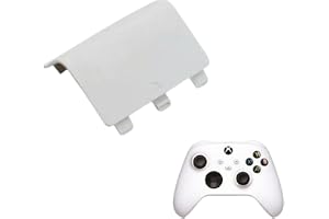Tampa de Reposição Traseira da Bateria Pilha Compatível com Controle Xbox Series S X - Branco