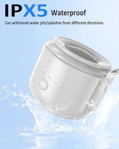 JeaTone Ultrasonic Retainer Cleaner, 48kHz Ultrasonic Cleaner Portable Cordless 200ML Retainer Cleaner | Dental Cleaning Pod for Deep Cleaning Night Guard, Tooth Splint, Braces, Mouth Guard, Jewelry