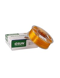 Esun 1,75 mm de vidrio Naranja PLA Filamento de Impresora 3d 1 kg Spool (2.2lbs), Vidrio, Color Naranja