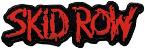 Skid ROW - Patch - Red Classic Logo Iron on Embroidered - Licensed NEW