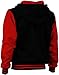 Angel Cola Men's Cotton Hoodie Varsity Jackets Black & Red L