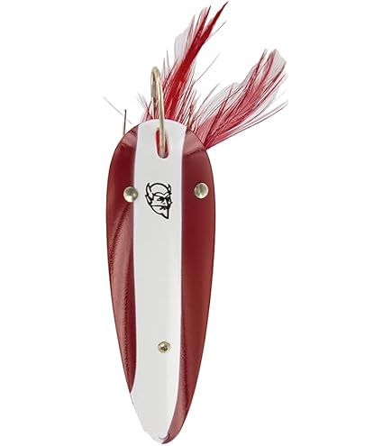 amazon red eye wiggler fishing lure Dardevle Nickel Back Bait, 1 oz, Outdoor Fishing Accessories, Spoons Color:Rainbow Warrior Purple Legz Saltwater Fishing Daiwa Bg Made to Order 4.75 2.3oz.