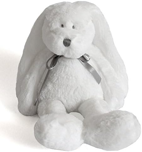 Dimpel Neela, 11 Inch Cuddly Stuffed Bunny, in White