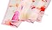 100% Silk Scarf Neckerchief Small Square Print Scarves Women (Ink Floral Beige)