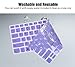 Keyboard Cover Compatible with Lenovo Yoga 720/730 13.3 inch, Yoga 730 15.6 inch, Yoga 720 12.5 inch, Yoga 920 C930 13.9 inch Soft Silicone Protective Skin, Purple