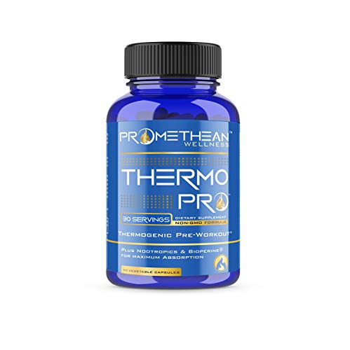 Thermo PRO Best Thermogenic Pre Workout Fat Burners for Men & Women Lose Weight Loss Fast Belly Fat Burner Pills Garcinia Cambogia CLA Green Tea Green Coffee Bean Extract Forskolin L-Theanine