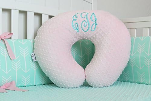 Minky Nursing Pillow Cover - Minky Feeding Pillow Cover, Infant Nursing Pillow Cover - Many colors - Pink, Blue, Purple, Yellow, Brown, Black, Red, Gray, Green boppy cover