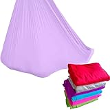 Wellsem Deluxe L:5.5 Yards W:3 Yard Pilates Yoga Flying Swing Aerial Yoga Hammock Silk Fabric for Yoga Bodybuilding(5mx2.8m)