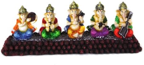 Colorful Five Musical Ganesh Set
