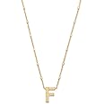 Kendra Scott Letters A-Z Pendant Necklace for Women, Fashion Jewelry, 14k Gold-Plated Brass
