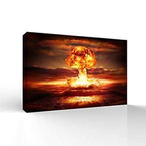 for Living Room Bedroom Home Artwork Paintings Mushroom Cloud