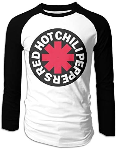 Sintee Red Hot Chili Peppers Men's Gamer Long Sleeve Baseball T-Shirts Raglan Tee Shirt