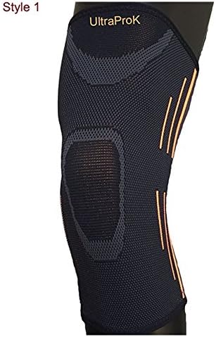 UltraProK Knee Sleeve Original Athletics Knee Compression Sleeve Support for Sports, Unisex (Knee Orange style 1)
