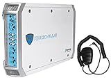 Rockville RXM-F3 1600 Watt Marine/Boat 4 Channel Amplifier Amp+PA Microphone