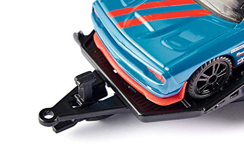 siku 2565, Dodge Charger mit Dodge Challenger SRT Racing, Himmelblau, Metall/Kunststoff, 1:55, Öffenbare Türen – Bild 4