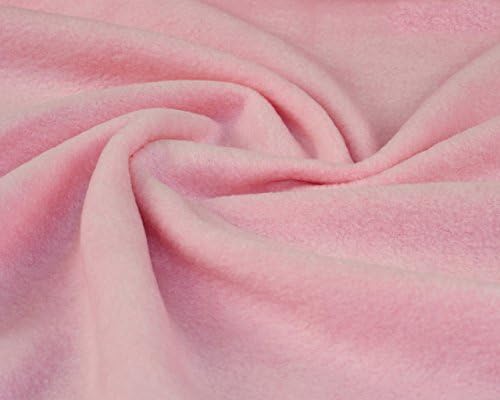 Antipill Polar fleece Fabric Plush Warm Soft Baby Clothing pet Bedding Sewing Hobby Craft Soft Toy Shawl Scarf hat pram Blanket Material - Dusty Pink - 1MTR