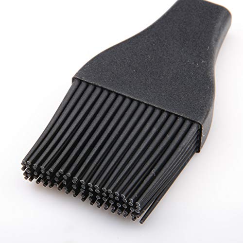 MUZOCT 2Pcs 12" BBQ Basting Brush Silicone Bristles Stainless Steel Handle Pastry Baking Brush with 4pcs Brush Head