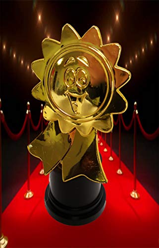 Dondor Plastic Gold Trophy Awards - Bulk Trophy Awards! (Smiley FACE) - Thumbnail 2