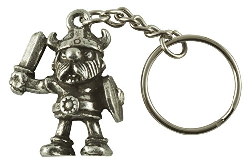 Viking Warrior Key Ring - Pewter