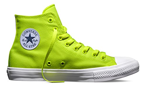 Converse Unisex Chuck Taylor All Star II Hi Top Sneaker (6 D(M) US, Volt)