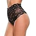 Women Sexy See Through Lace Panty Open Crotch Floral Lace Hollow G-String Briefs Panties Thongs Lingerie Underwear Knickers