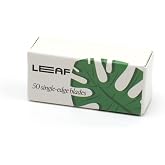 Leaf Shave Single-Edge Safety Razor Blades - 50 Count Refills | Platinum-coated stainless steel, compatible with Twig &amp; Thorn razor and Dermaplaner