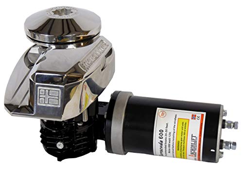 Anchorlift Vertical Windlass Barracuda 600 Model: B612, 1000 Watt, 12 Volt, 1/4" Chain Gypsy, 1/2" Rope. for Boats up to 30 feet.
