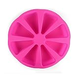 Efivs Arts 8 Cavity Silicone Portion Cake Mold Pizza Slices Pan