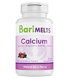 BariMelts Calcium Citrate, Bariatric Vitamins, All Natural Berry Flavor, Fast Melting Tablets, WLS Supplement