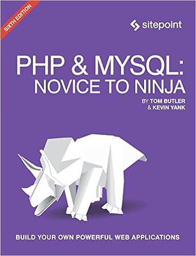 Php Mysql Novice To Ninja Get Up To Speed With Php The