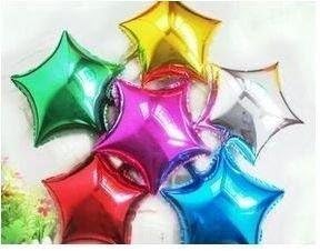 Salesland Star shaped aluminum balloon 6 color set 45.5 cm aluminum balloon