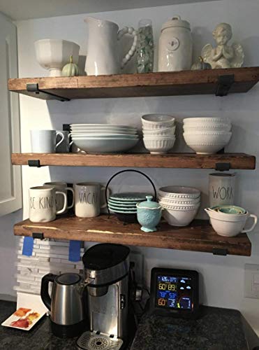 2 Pack - 11.25"L x 6"H Hook Brackets, Hook Iron Shelf Brackets, J Bracket, Metal Shelf Bracket, Industrial Shelf Bracket, Modern Shelf Bracket
