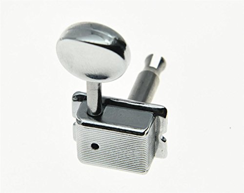 KAISH Chrome Split Post Vintage Guitar Tuning Keys Tuners Machine Heads for Strat/Tele Korea Made