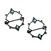 FECTAS Nipple Piercing Jewelry 14G Nipple Rings Stainless Steel Nipple Jewelry Straight Barbells Body Piercing Jewelry for Women Men Black
