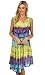 Sakkas 605 Desert Sun Caftan Dress / Cover Up - Green / Purple - One Size