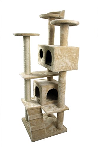 image for HIDING CAT TREE Nice Tower Condo Furniture Scratch Post Kitty Pet Hous