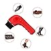 Electric Shoe Polisher Machine, MaQue Mini Handheld Electric Shoe Brush Shoe Shine with USB Interface Charging Port, Shoe Shine Kits for Leather Care (Red)