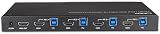 LINDY 4 Port HDMI 4K60 KVM Switch USB 3.0 Audio Hub - Control 4 PCs view 4