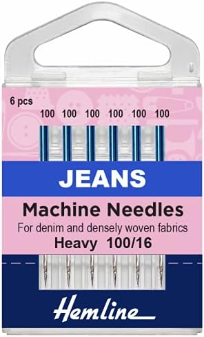 Hemline Jeans Heavy Duty Machine Needles Size 100/16 H103.100